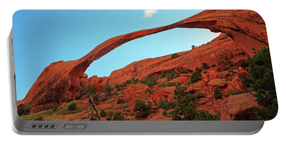 Scenic Portable Battery Charger featuring the photograph Landscape Arch by Doug Davidson