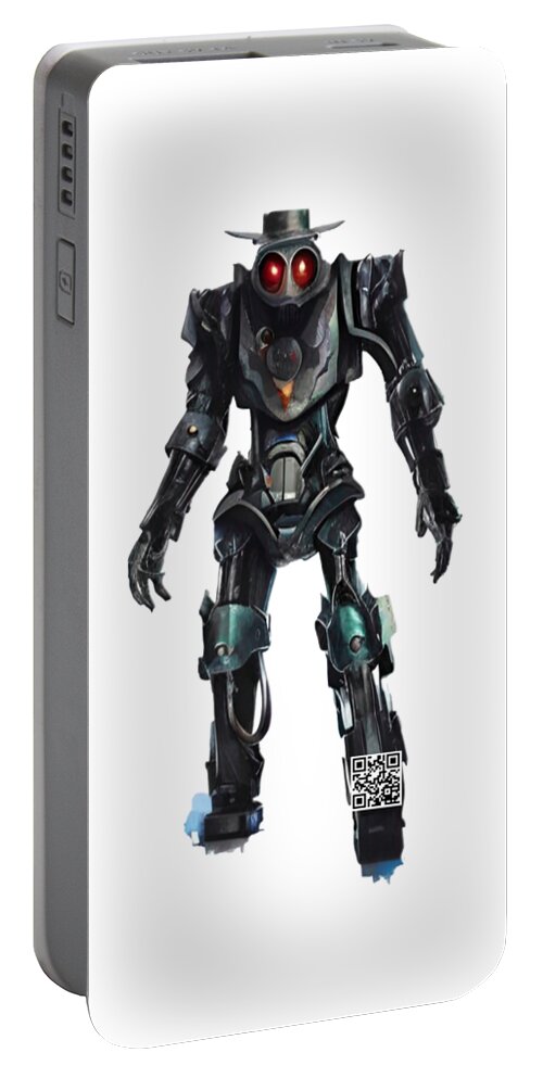 Action Figures Portable Battery Charger featuring the digital art Lapala by Rafael Salazar