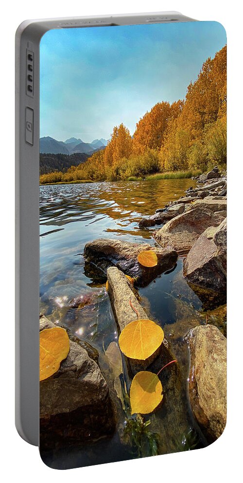 Northlake Portable Battery Charger featuring the photograph Last of the fallen by Tassanee Angiolillo