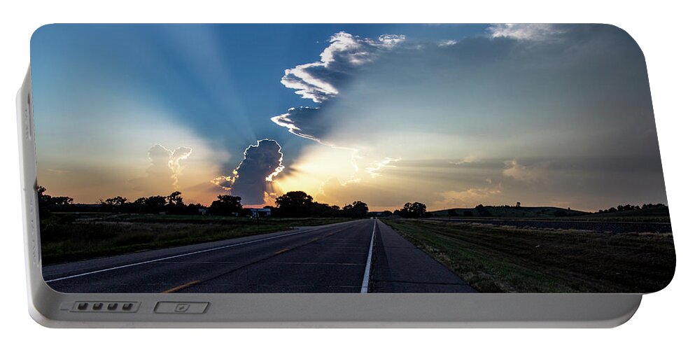 Nebraskasc Portable Battery Charger featuring the photograph Last Storm Chase of the Year 001 by Dale Kaminski