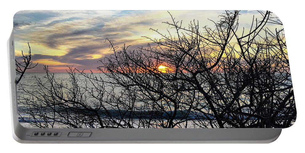 Susan Molnar Portable Battery Charger featuring the photograph Late Winter Sunset - Edited in Lightroom by Susan Molnar