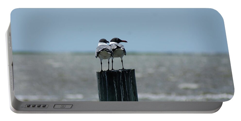  Portable Battery Charger featuring the photograph Laughing Pair by Heather E Harman