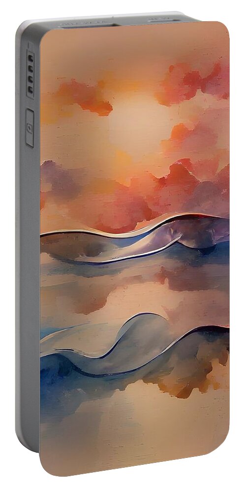  Portable Battery Charger featuring the digital art Layer Cake by Rod Turner