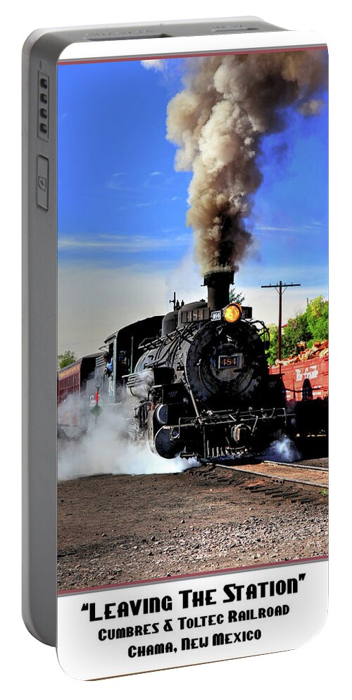 Fine Art Portable Battery Charger featuring the photograph Leaving the Station Poster by Robert Harris