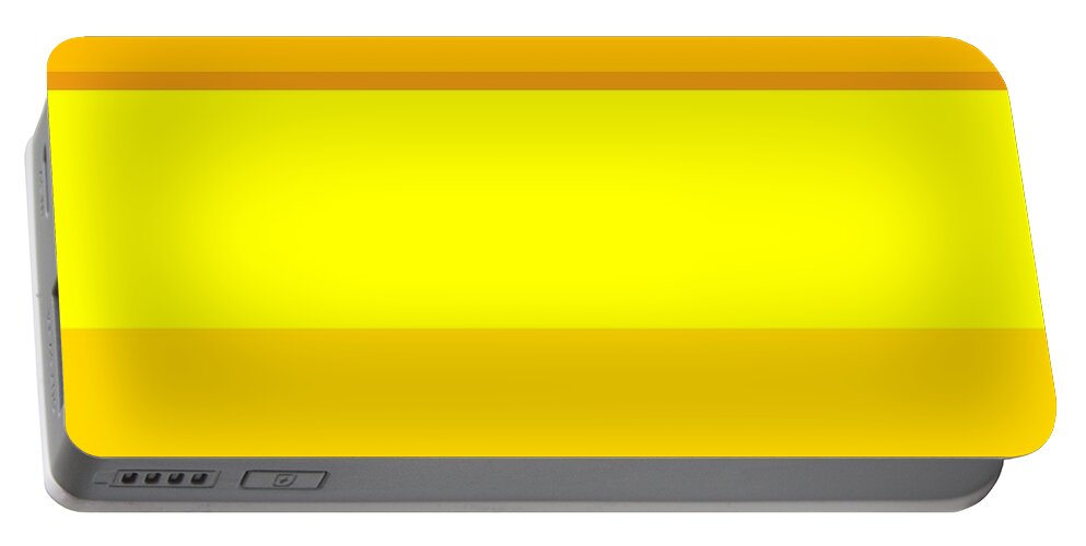 Yellow Portable Battery Charger featuring the digital art Lemon Sunrise by Wade Hampton