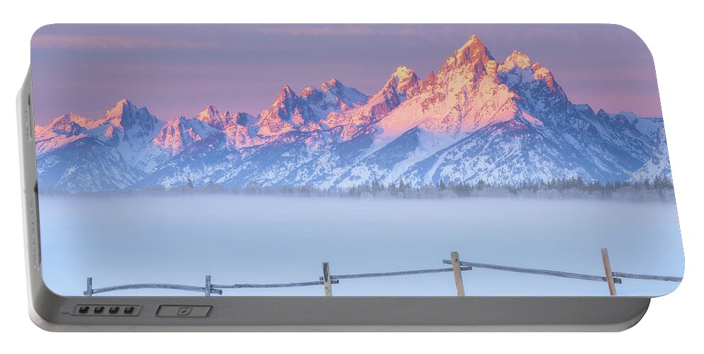 Tetons Portable Battery Charger featuring the photograph Let there be light by Darren White