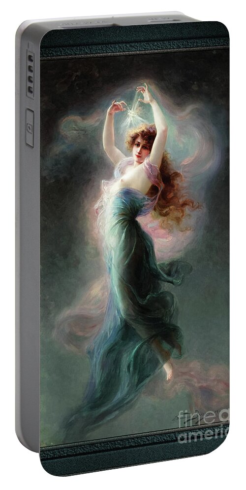 L'etoile Portable Battery Charger featuring the painting L'Etoile by Edouard Bisson Fine Art Old Masters Reproduction by Rolando Burbon