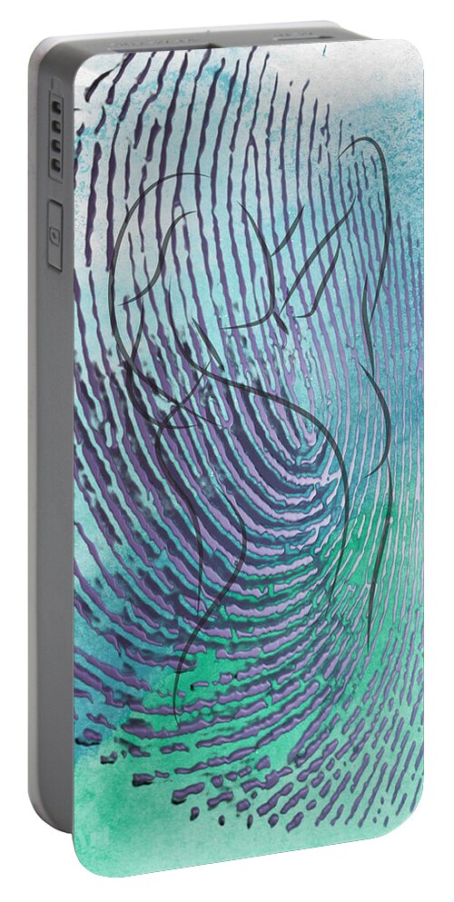 Lifelines Portable Battery Charger featuring the digital art Life Lines by Hank Gray