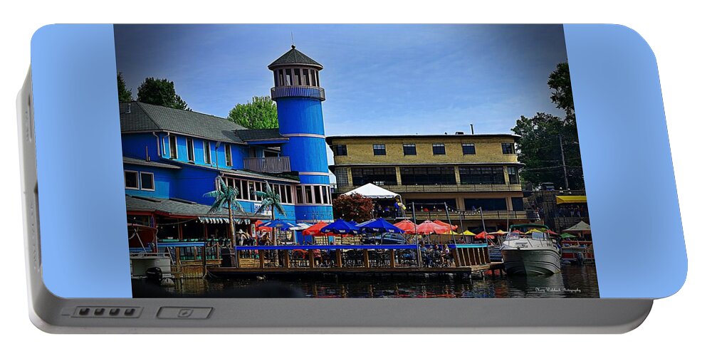 Lake Portable Battery Charger featuring the photograph Life on Portage Lakes Ohio by Mary Walchuck