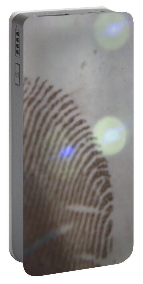 Fingerprint Portable Battery Charger featuring the photograph Lifting Fingerprints by Eileen Backman