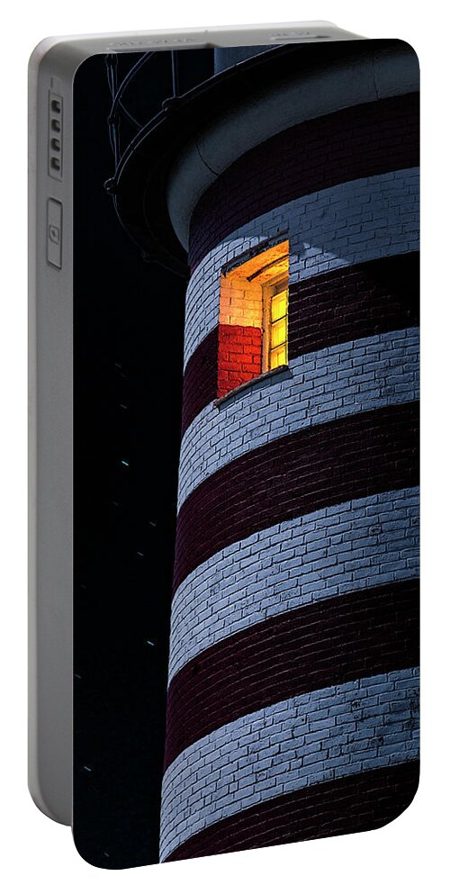 Lighthouse Portable Battery Charger featuring the photograph Light From Within by Marty Saccone