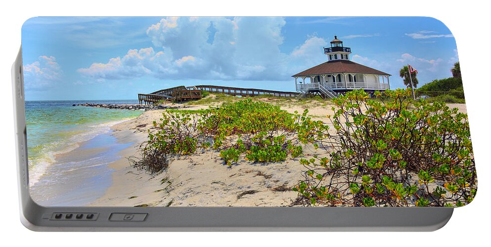 Boca Grande Portable Battery Charger featuring the photograph Lighthouse by Alison Belsan Horton