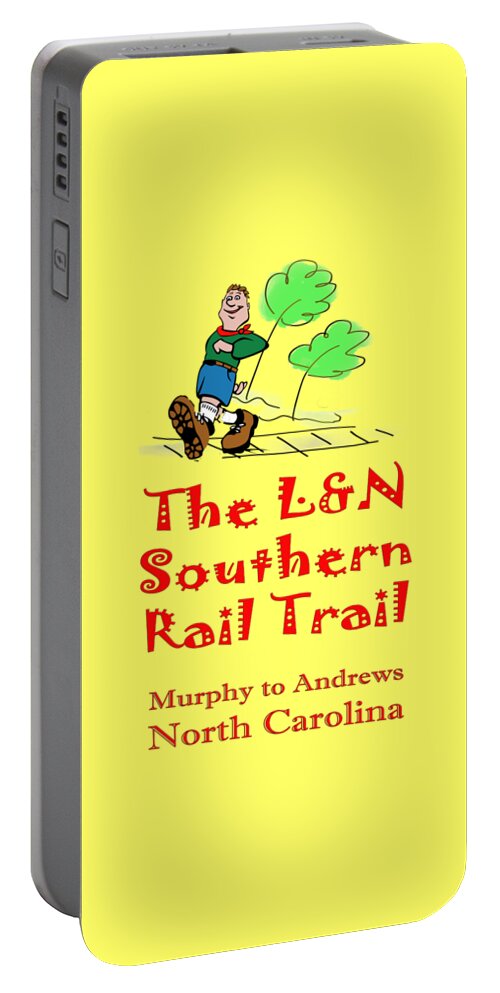 L&n Portable Battery Charger featuring the photograph LN Southern Rail Trail Boy Scout by Debra and Dave Vanderlaan