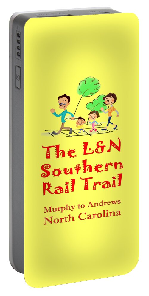 L&n Portable Battery Charger featuring the photograph LN Southern Rail Trail Family by Debra and Dave Vanderlaan