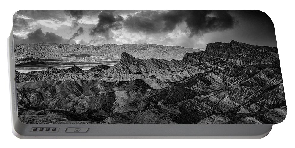 Landscape Portable Battery Charger featuring the photograph Looming Desert Storm by Romeo Victor