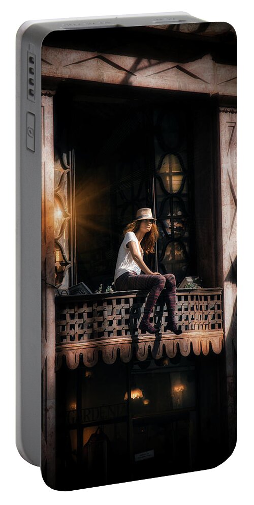 Beautiful Portable Battery Charger featuring the photograph Love at the first sight by Micah Offman