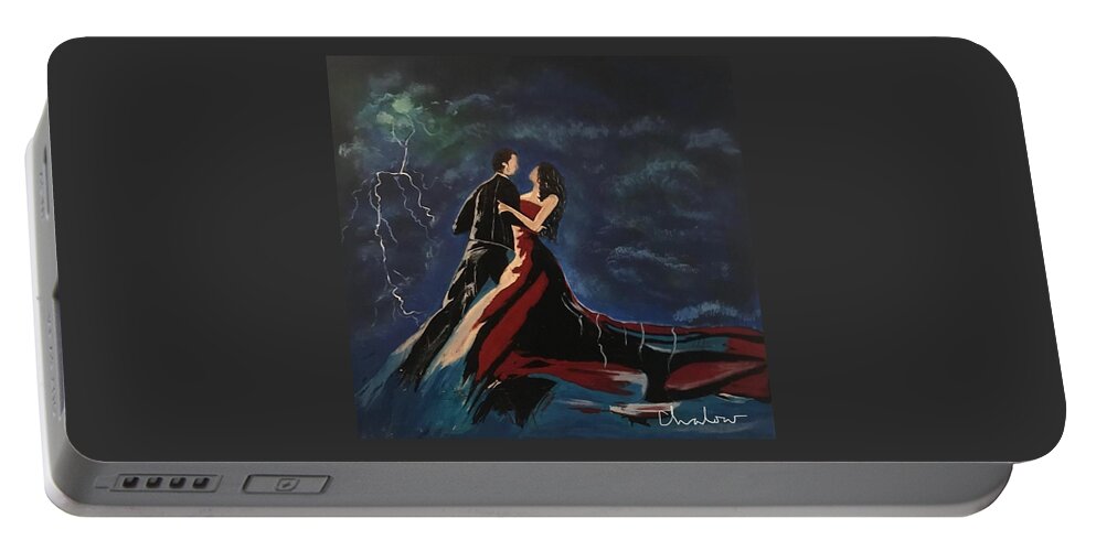  Portable Battery Charger featuring the painting Love Spell by Charles Young