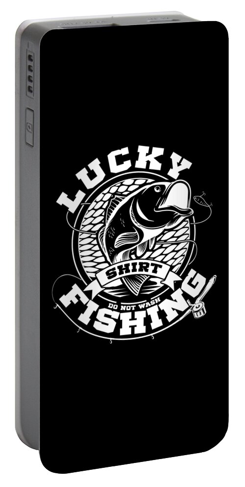 Lucky Fishing product Funny print Great Gift For Fisherman Portable Battery  Charger