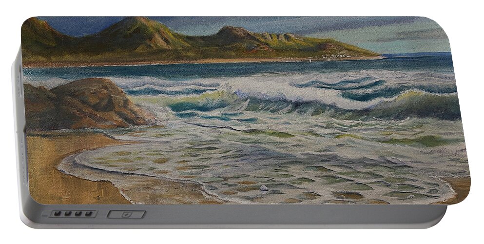 Hawaii Portable Battery Charger featuring the painting Luminous by Heather Coen