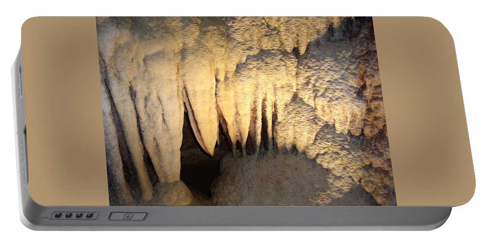 Cave Portable Battery Charger featuring the photograph Luray Caverns by Nancy Ayanna Wyatt