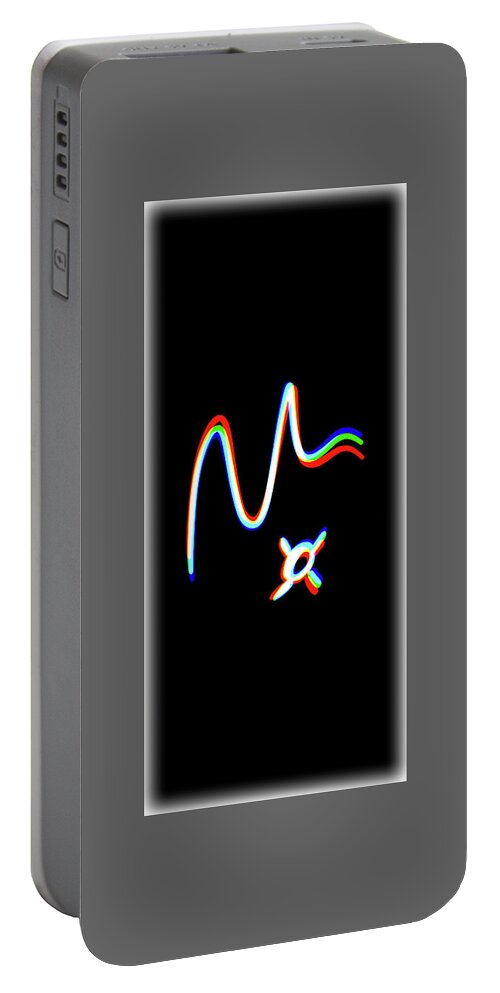 Wunderle Portable Battery Charger featuring the digital art Mabus 216 by Wunderle