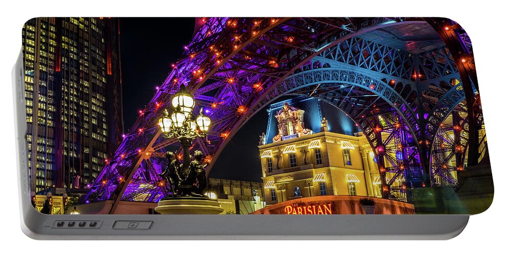Hotel Portable Battery Charger featuring the photograph Macau at Night by Arj Munoz