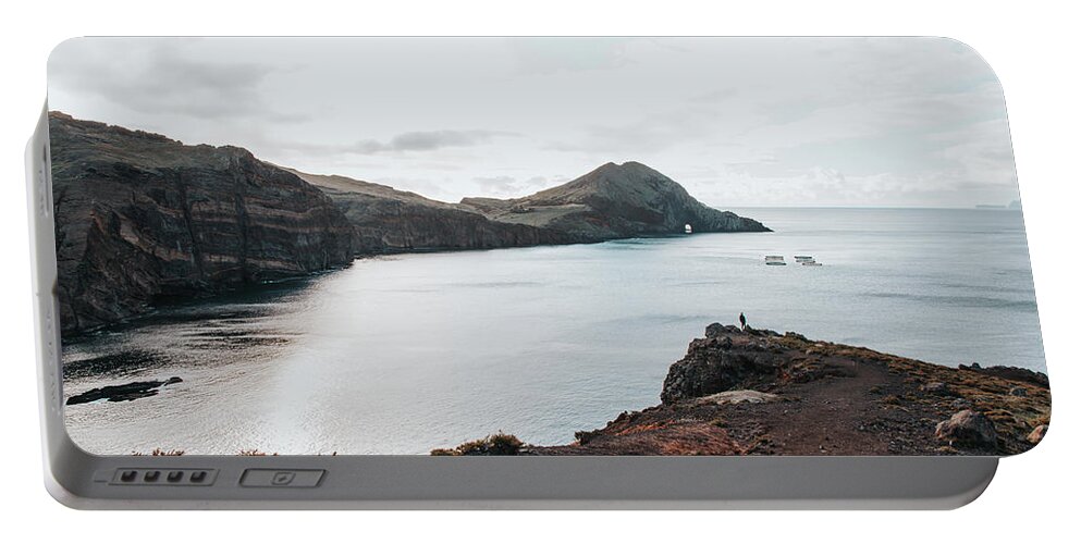 Ponta De Sao Lourenco Portable Battery Charger featuring the photograph Madeira landscape by Vaclav Sonnek