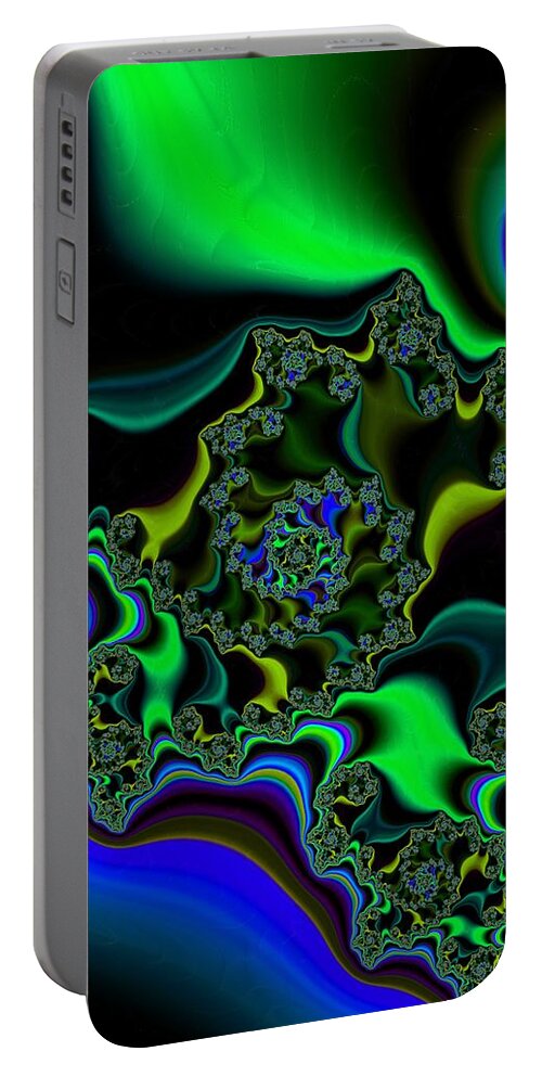 Fractal Portable Battery Charger featuring the digital art Magic #5 by Mary Ann Benoit