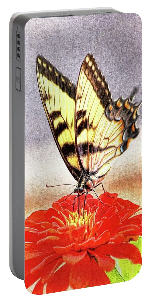 Butterfly Portable Battery Charger featuring the photograph Magical Butterfly by Ola Allen
