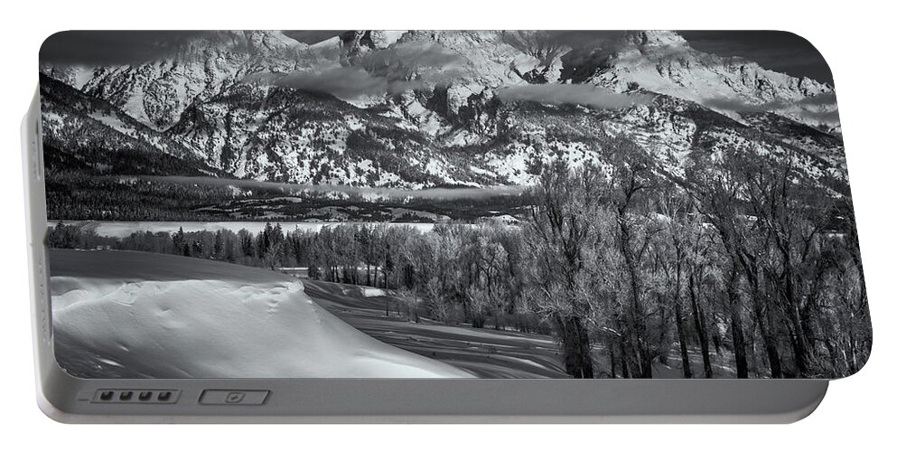 Tetons Portable Battery Charger featuring the photograph Majestic Peaks by Darren White