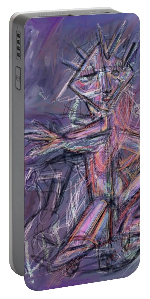 • Abstract  Portable Battery Charger featuring the digital art March 19, 2020 by Gustavo Ramirez