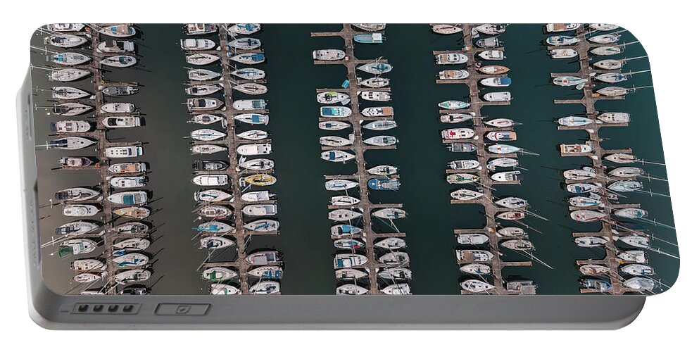 Cap Sante Marina Portable Battery Charger featuring the photograph Marina by Michael Rauwolf
