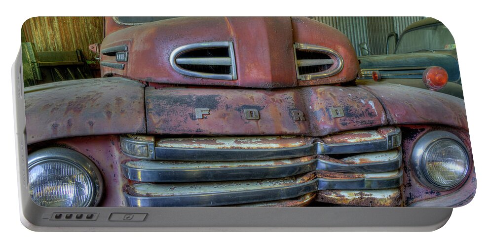 Truck Portable Battery Charger featuring the photograph Mater from Cars by Jerry Gammon