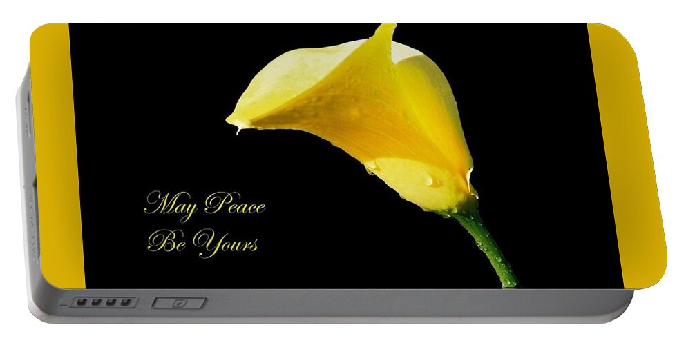 Peace Portable Battery Charger featuring the photograph May Peace Be Yours by Nancy Ayanna Wyatt