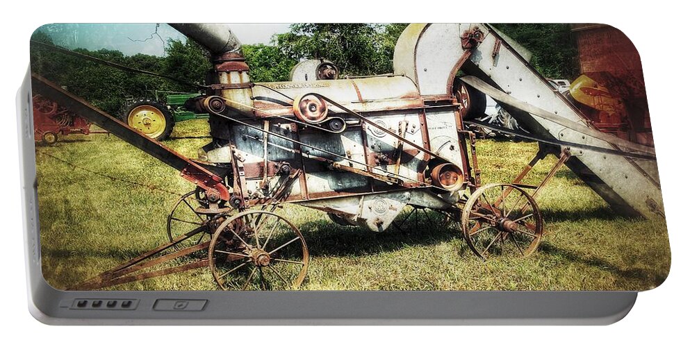 Farm Portable Battery Charger featuring the photograph McCormick Deering by Mike Eingle