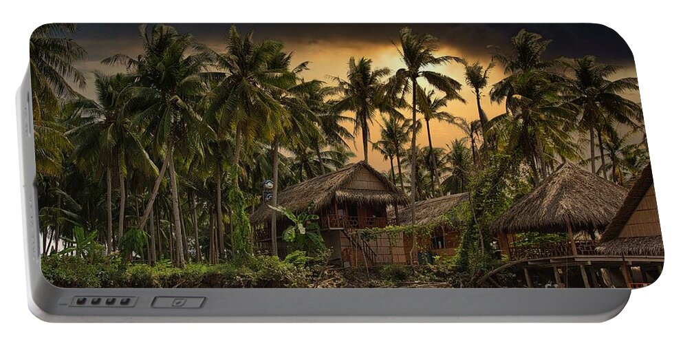 Vietnam Portable Battery Charger featuring the photograph Mekong Moods Asia Vietnam  by Chuck Kuhn