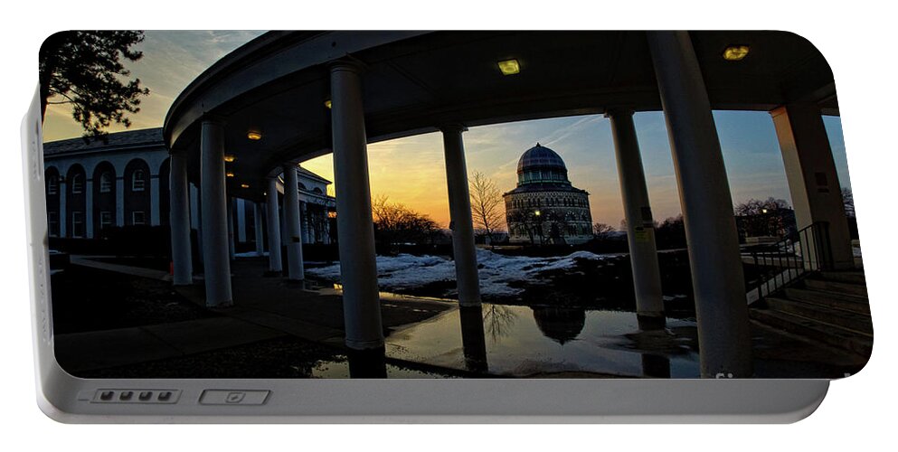 Capital District Portable Battery Charger featuring the photograph Memorial Reflections by Neil Shapiro