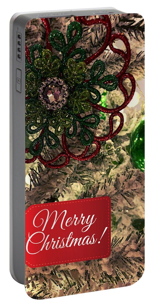 Merry Christmas Portable Battery Charger featuring the photograph Merry Christmas by Lee Darnell