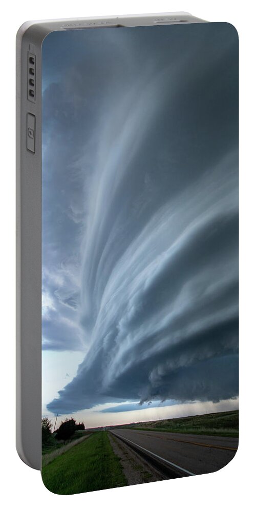 Mesocyclone Portable Battery Charger featuring the photograph Mesocyclone Vertical by Wesley Aston