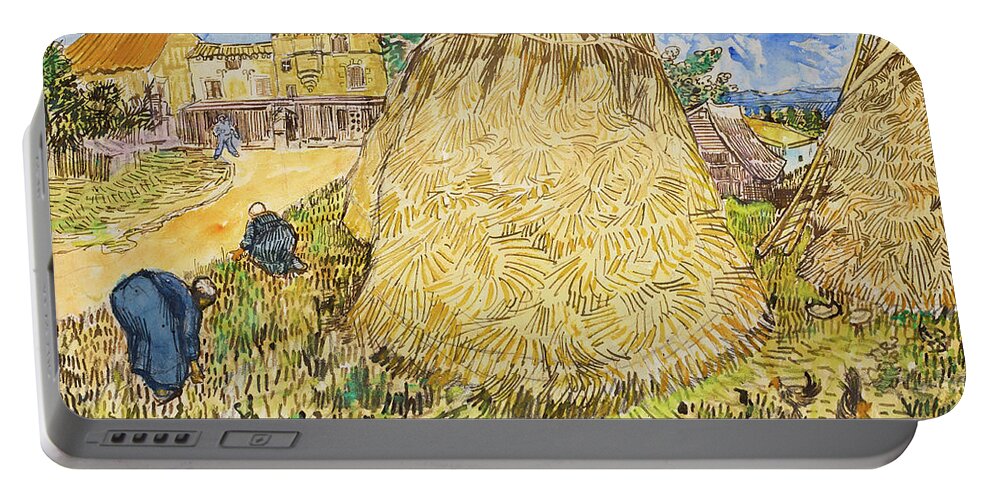 Meules de ble, 1888 by Van Gogh Portable Battery Charger by Vincent Van Gogh  - Bridgeman Prints