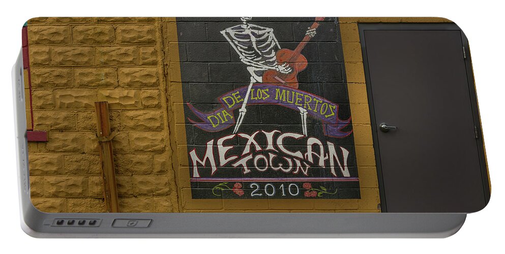 Mexican Portable Battery Charger featuring the photograph Mexican Town - Detroit by Pravin Sitaraman