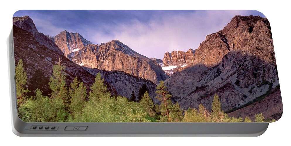 Dave Welling Portable Battery Charger featuring the photograph Middle Palisades Glacier Eastern Sierras California by Dave Welling