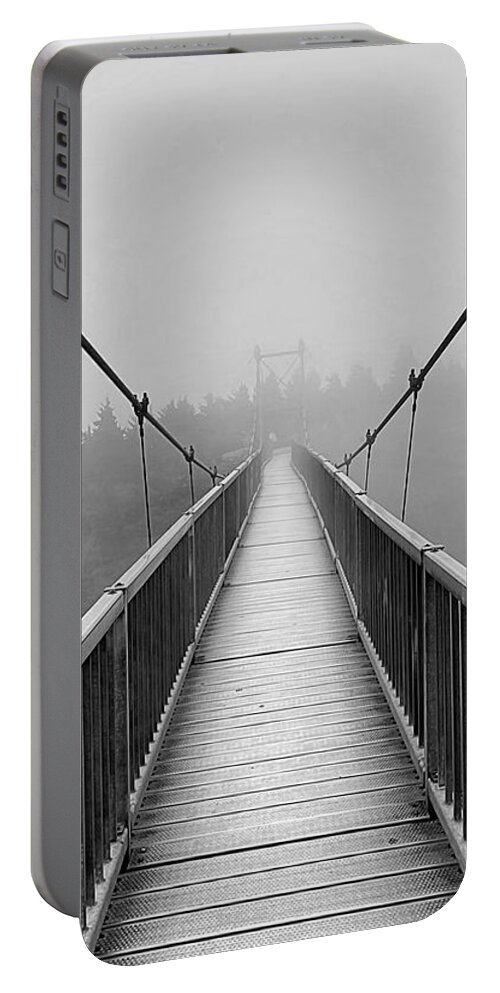 Lines Portable Battery Charger featuring the photograph Mile High BW by Lee Darnell