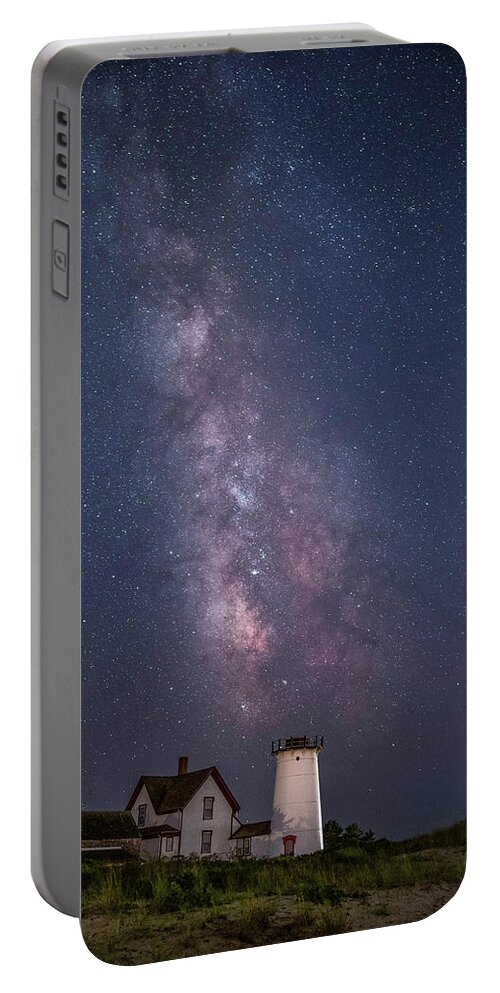Landscape Portable Battery Charger featuring the photograph Milkyway over Stage Harbor Print by JBK Photo Art