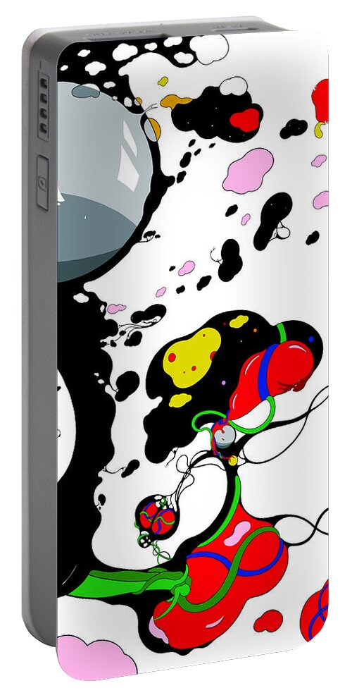 Turth Portable Battery Charger featuring the digital art Mind Funk by Craig Tilley