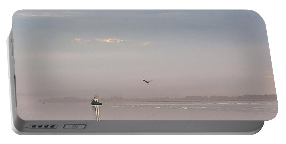 Mist Portable Battery Charger featuring the photograph Misty Moment by Suzy Piatt