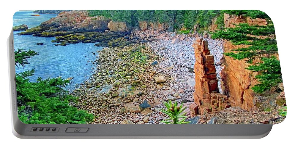 Monument Portable Battery Charger featuring the photograph Monument Cove by Monika Salvan