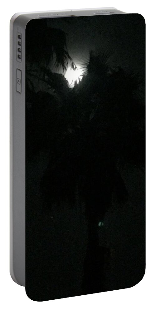 Jamaica Portable Battery Charger featuring the photograph Moon Over Jamaica by Lisa White