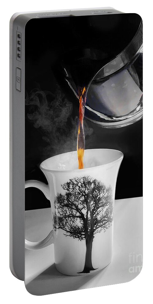 Coffee Portable Battery Charger featuring the photograph Morning Brew by Diana Rajala