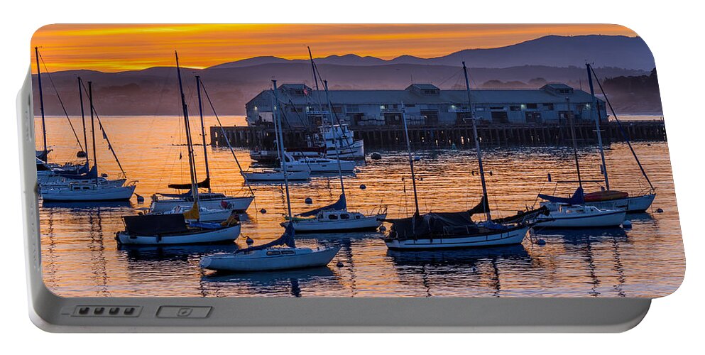 Monterey Portable Battery Charger featuring the photograph Morning Light in Monterey by Derek Dean